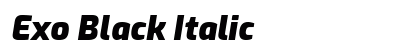 Exo Black Italic Preview