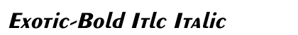 Exotic-Bold Itlc Italic