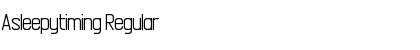 Asleepytiming Regular Font