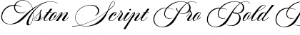 Aston Script Pro Bold Bold Font