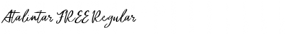 Atalintar FREE Regular Font