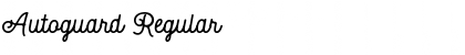 Autoguard Regular Font