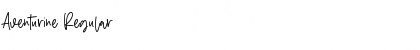 Aventurine Regular Font