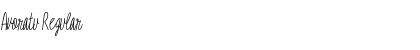 Avoratu Regular Font Avoratu Regular Font