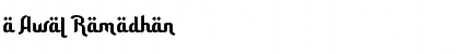 a Awal Ramadhan Regular Font