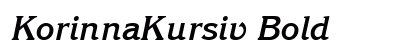 KorinnaKursiv Bold preview