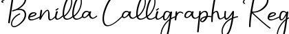 Benilla Calligraphy Regular Font