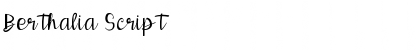 Berthalia Script Font