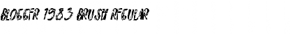 BLOGGER 1983 BRUSH Regular Font