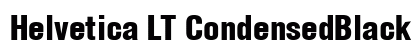 Helvetica LT CondensedBlack Regular Preview