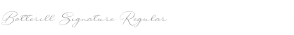 Download Botterill Signature Font