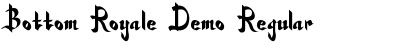 Bottom Royale Demo Regular Font