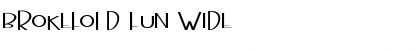 Brokefold Fun Wide Font