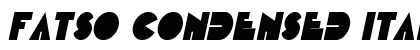 Fatso Condensed Italic Preview