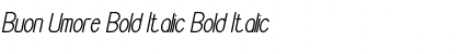 Download Buon Umore Bold Italic Font
