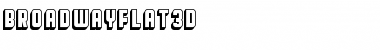 Download Broadway Flat 3D Font
