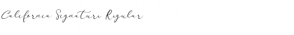 Download California Signature Font