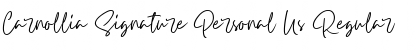 Download Carnollia Signature Personal Us Font