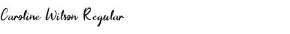 Download Caroline Wilson Font Download Caroline Wilson Font