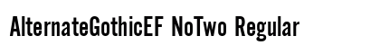 AlternateGothicEF NoTwo Regular preview