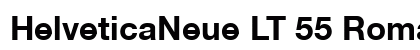 HelveticaNeue LT 55 Roman Bold preview