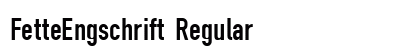 FetteEngschrift Regular Preview