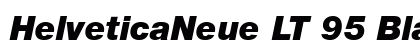 HelveticaNeue LT 95 Black Italic preview