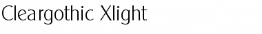 Cleargothic-Xlight Regular Font