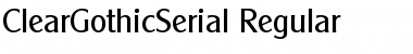 ClearGothicSerial Regular Font