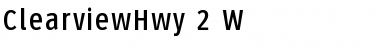 Download ClearviewHwy-2-W Font