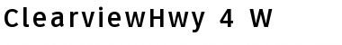 Download ClearviewHwy-4-W Font