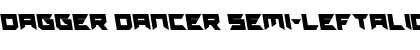 Download Dagger Dancer Semi-Leftalic Font