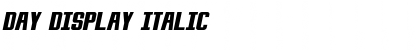Day Display Italic Font