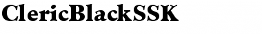 Download ClericBlackSSK Font