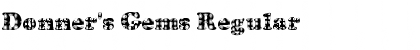 Donner's Gems Regular Font