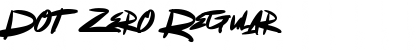 Dot Zero Regular Font