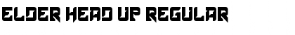 Elder Head Up Regular Font