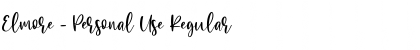 Download Elmore - Personal Use Font Download Elmore - Personal Use Font