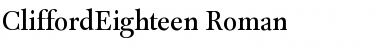 Download CliffordEighteen Font