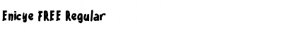 Enicye FREE Regular Font