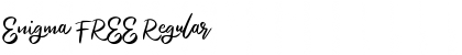 Enigma FREE Regular Font