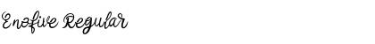 Enofive Regular Font