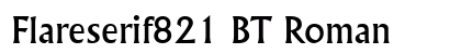 Flareserif821 BT Roman preview