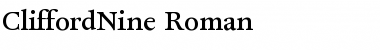 CliffordNine Regular Font