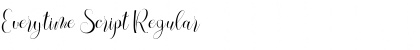 Download Everytime Script Font Download Everytime Script Font