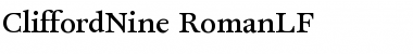 CliffordNine Regular Font