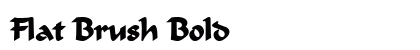 Flat Brush Bold preview