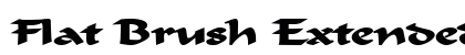 Flat Brush Extended Bold preview