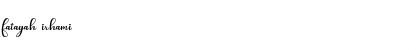 fatayah irhami Font