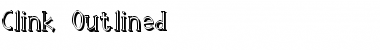 Download Clink Outlined Font Download Clink Outlined Font